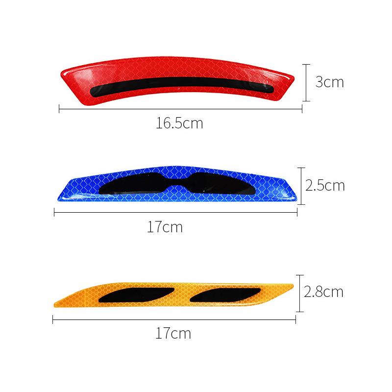 Reflective Car Sticker for Bumper Door Wheel Brow Anti-scratch Protective Stickers Car Body Anti-collision Night Warning Sticker