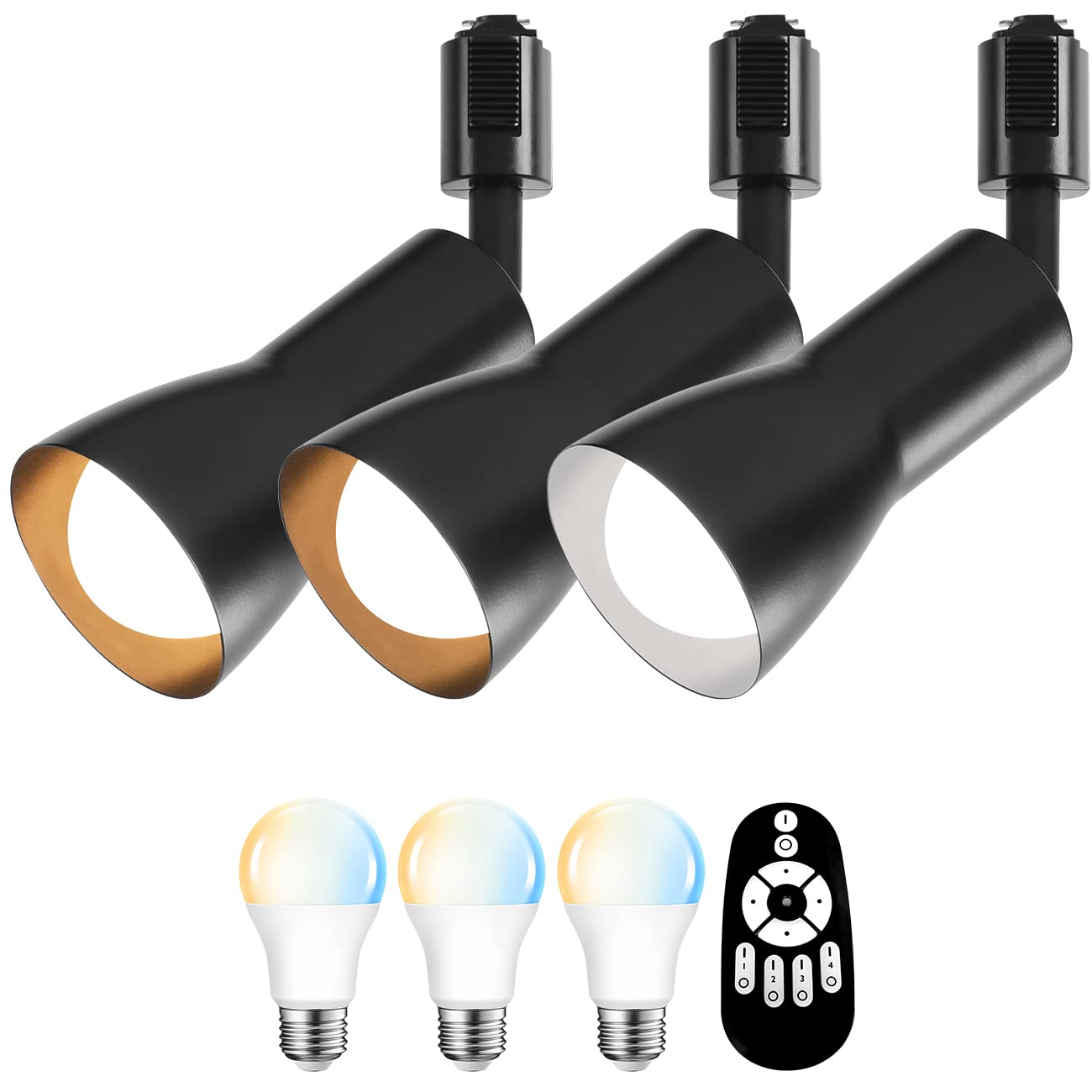 

Набор из 3 прожекторов ANWIO для шинопровода, цоколь E26, 900 люмен, потребляемая мощность 8,3 Вт (Эквивалент 60 Вт), Включает светодиодные лампы, пульт дистанционного управления,