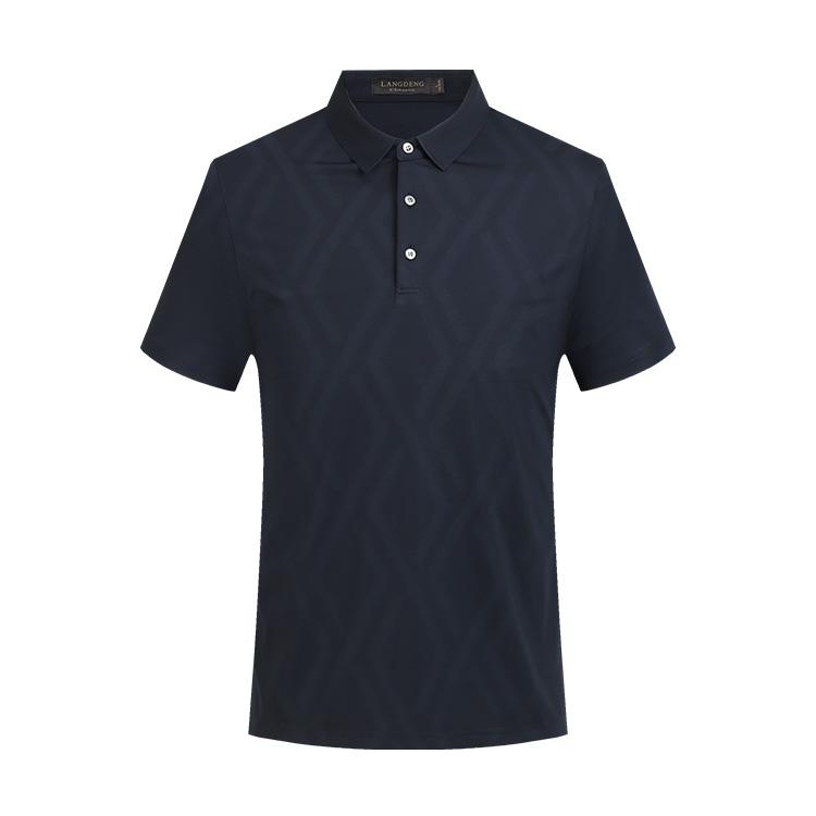 Langdeng Men's Summer Smooth, Breathable, Modal Comfortable Polo Shirt