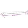 VidaXL Garden Bench Cushion, Bench Cover with String Ties, Waterproof Outdoor Cushion, Cream 180x50x7 Cm 361623