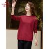 YUZHAOLIN Women's Mid-Aged Knitted Pullover Sweater