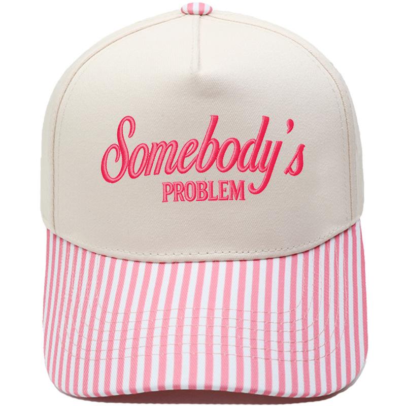 Somebody's PROBLEM fun embroidery color matching truck driver hat men's and women's sunshade dad hat