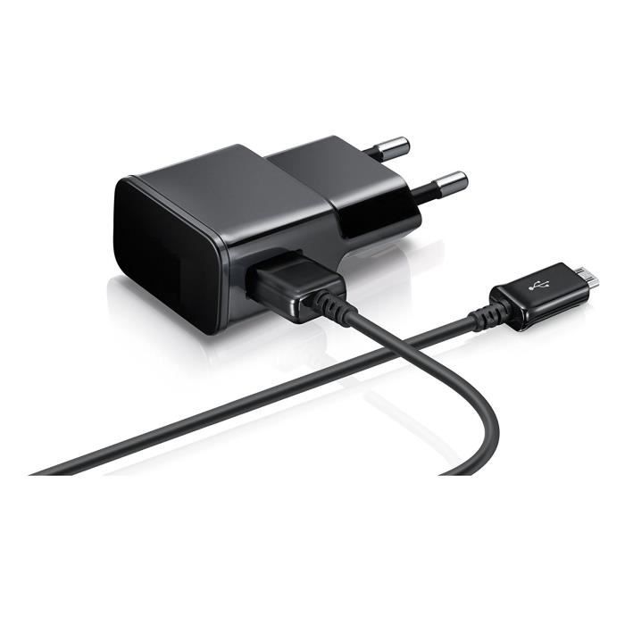 Câble et Chargeur - Phonillico® - Compatible Huawei Y5-Y6-Y7 - 1 Métre - 2A - Noir