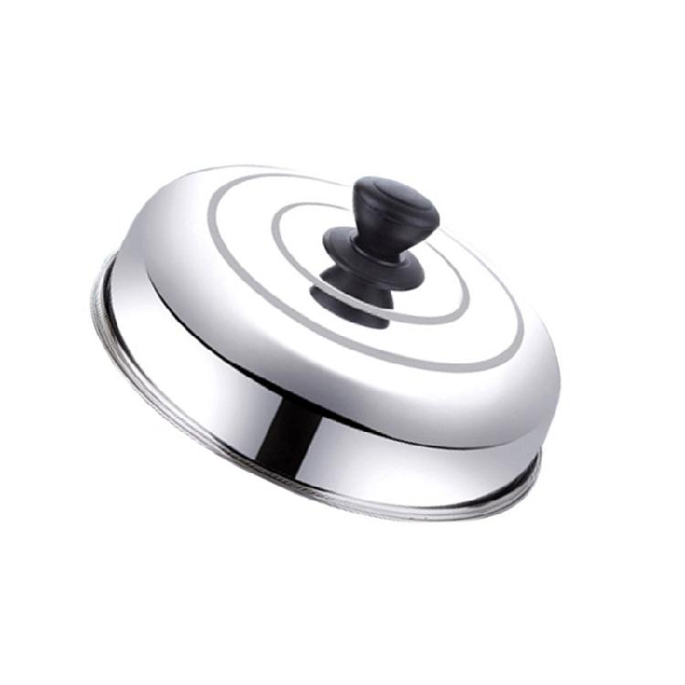 Stainless Steels Wok Lid Dome Plate Covers Cooker Replacement Lid Cooking Pot Covers Kitchen Tool Easy To Install