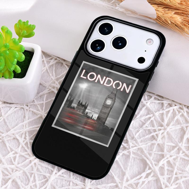 London big ben Bus Phone Case for iPhone 17 Air 16 15 11 12 14 13 Pro Max Shockproof Cover