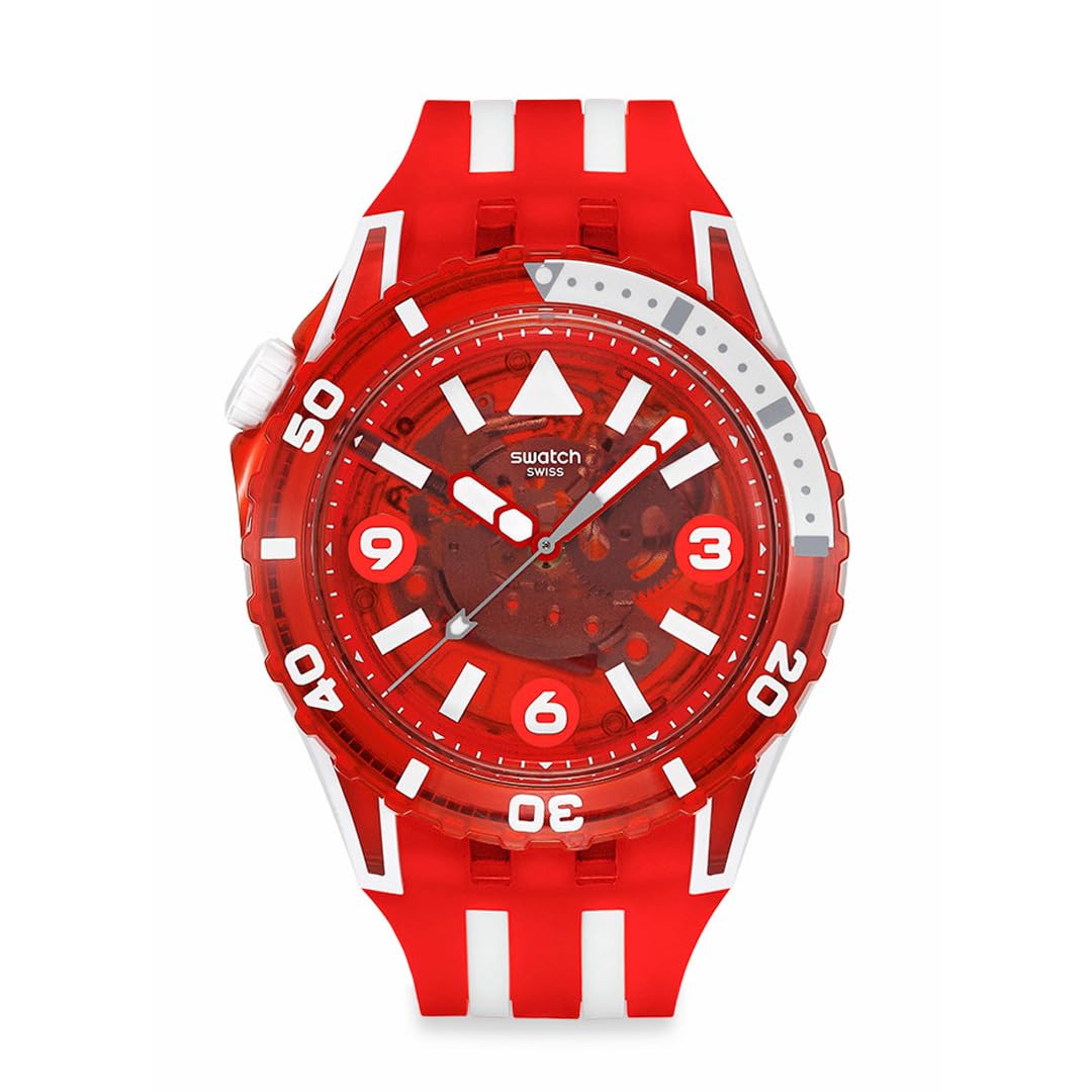

Мужские часы Swatch SCUBAQUA LION S MANE SSCU09R100, красные