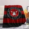 FC Midtjylland Logo FlAannel Blanket, High Quality Comfortable for All Seasons, Home Decor, Warmth and Comfort