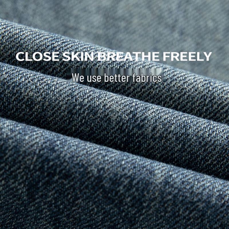 JEANSWEST Men's Retro Loose Fit Straight Leg Jeans