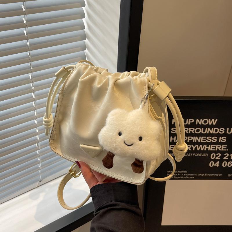 Versatile Bag New Fashionable Solid Color Chain Shoulder Messenger Bag Women