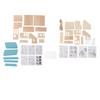 1/35 HO Scale Building Model Architecture Scene Innteractive Railway Layout for Architecture,