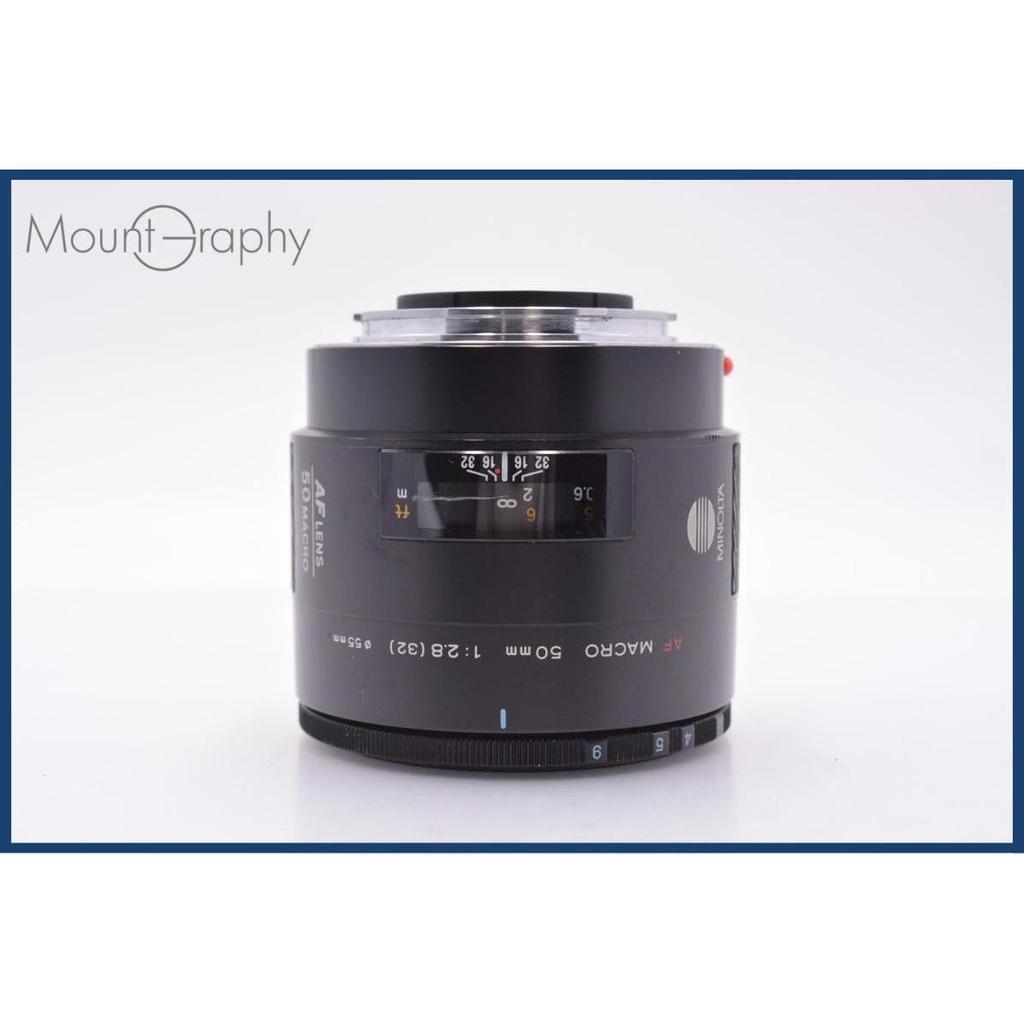 Used [Operation guaranteed] Minolta MINOLTA AF MACRO 50mm F2.8 Front and rear caps & lens filter included Free included #am9107