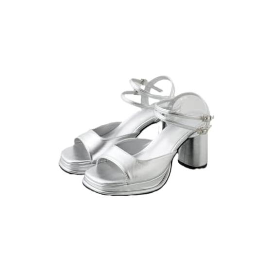 [AZUL by moussy] Square Cut Platform Sandals 2025 250IAC55-1691 Women s