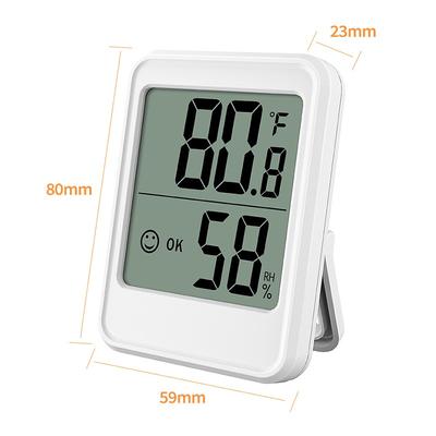 Elektronisches Digitalthermometer Hygrometer Touchscreen Komfortanzeige mit Magnet Zuhause Hintergrundbeleuchtung Thermometer Wetterstation