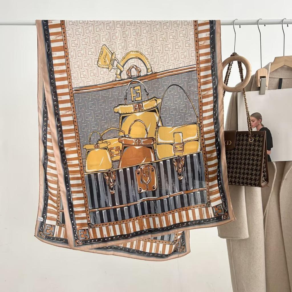 70X180Cm Retro Cashew Print Scarf Women'S Autumn And Winter Polyester Fiber Scarf Warm Sun Protection Neck Shawl