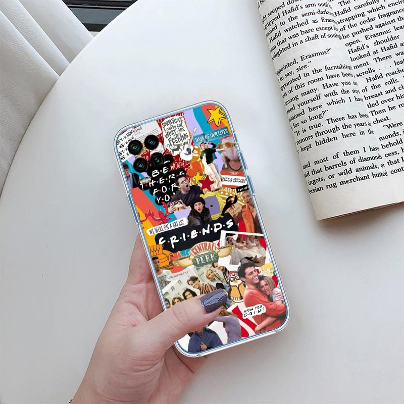 RP29 F-friends Transparent Phone Case for Motorola Moto G7 G8 G9 G84 G85 G73 G24 G15 Z2 Play Power Plus
