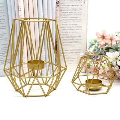 Nordic Style Wrought Iron Candle Holder Minimalist Delicate Craft Candelabra Art Creative Candlestick Gift