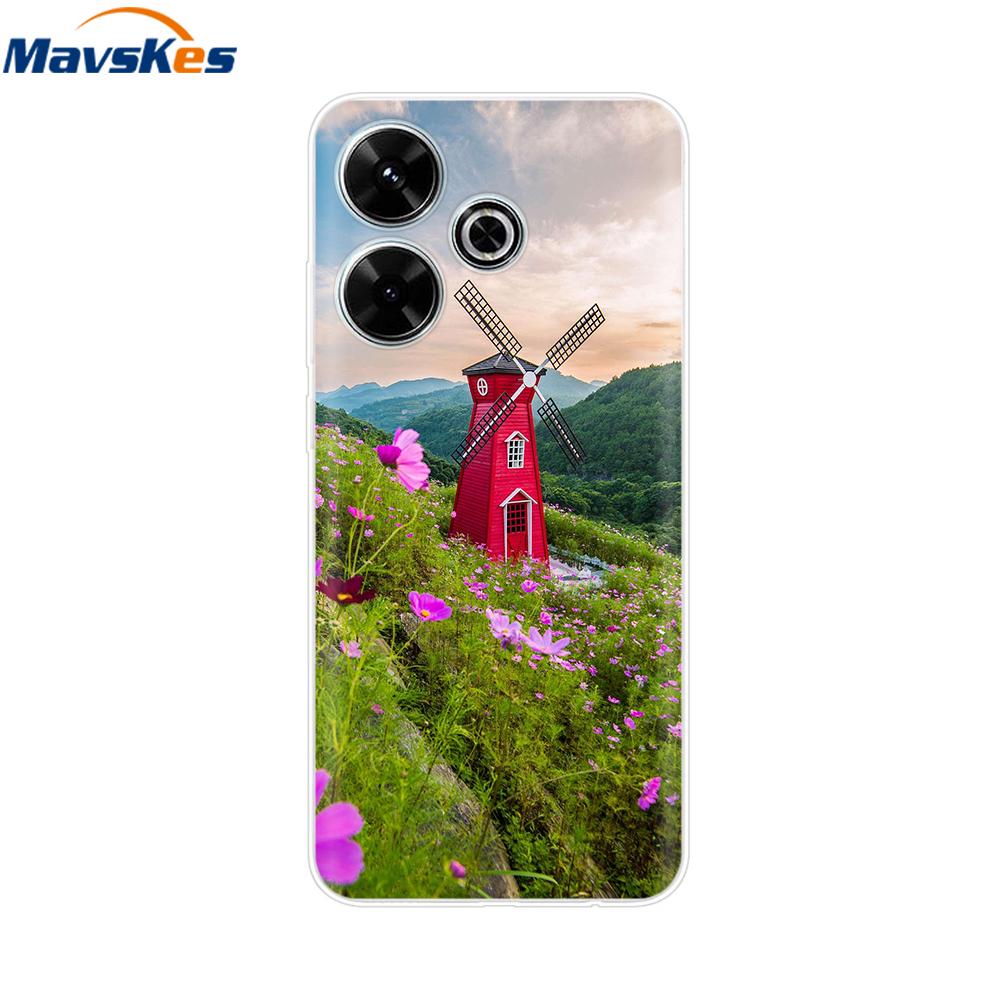 Case for Xiaomi Poco M6 4G Capa For Funda de teléfono Redmi 13 4G Back Cover For Etui Xiaomi Redmi 13 PocoM6 4G Phone Coque Para