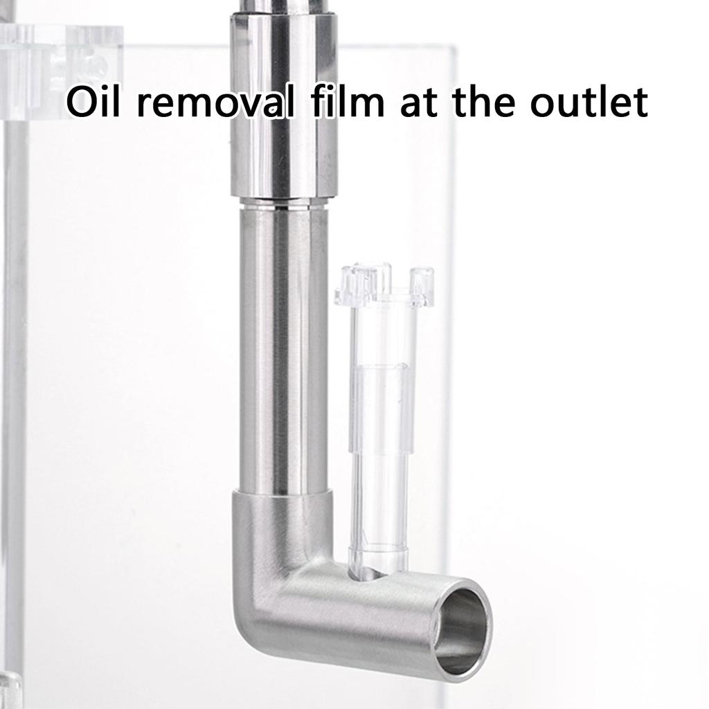 Inlet and Outlet Skimmer for Aquarium FishTank Effectively Absorb Organic Matter Removes Scums Oil Protein