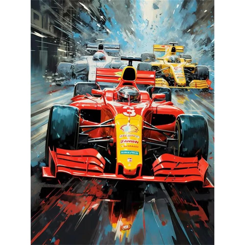 F1 Racing 5D Diamond Painting Kit DIY Handcraft Art Full Round_Square Drill Rome Decor Gift for Friends