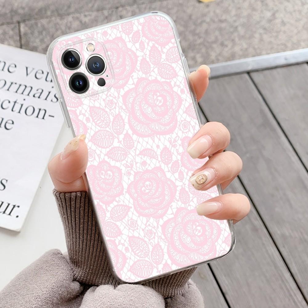 

Чехол для телефона в кружевном стиле для крутой девушки, для iPhone 16 15 14 13 12 Mini 11 Pro XS Max X XR SE 6 7 8 Plus, мягкий силиконовый чехол iPhone 16 pro