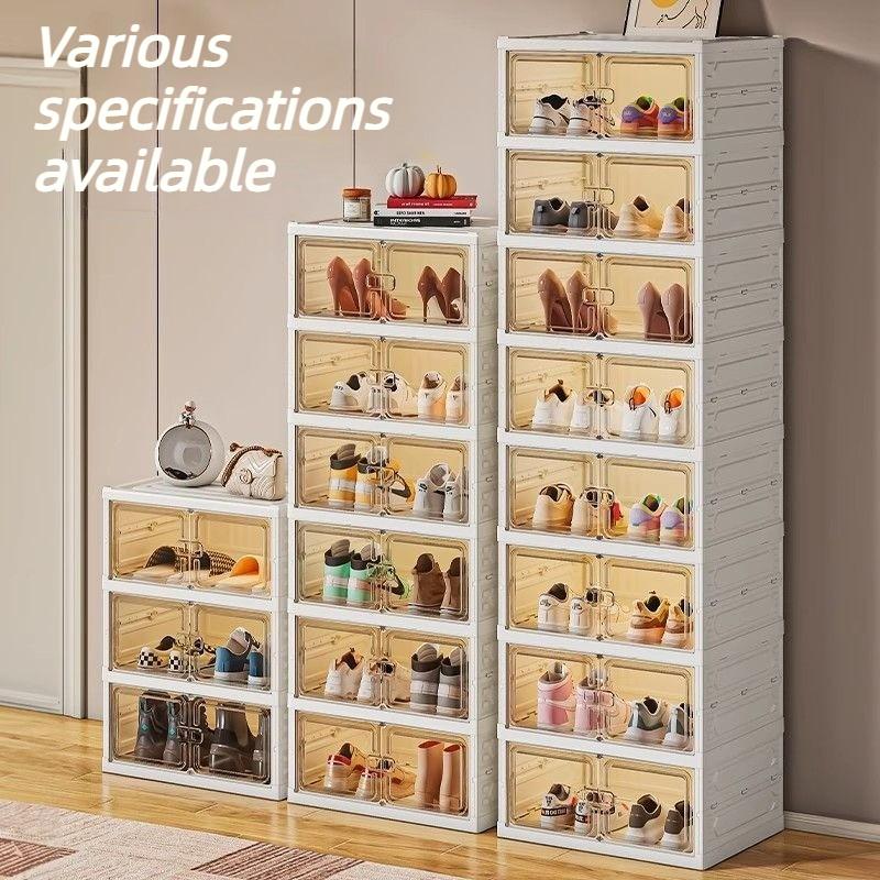 Foldable Shoe Cabinets Living Room Shoe Box Large Capacity Multifunctional Storage Box Modern Simple Home Organize Furniture