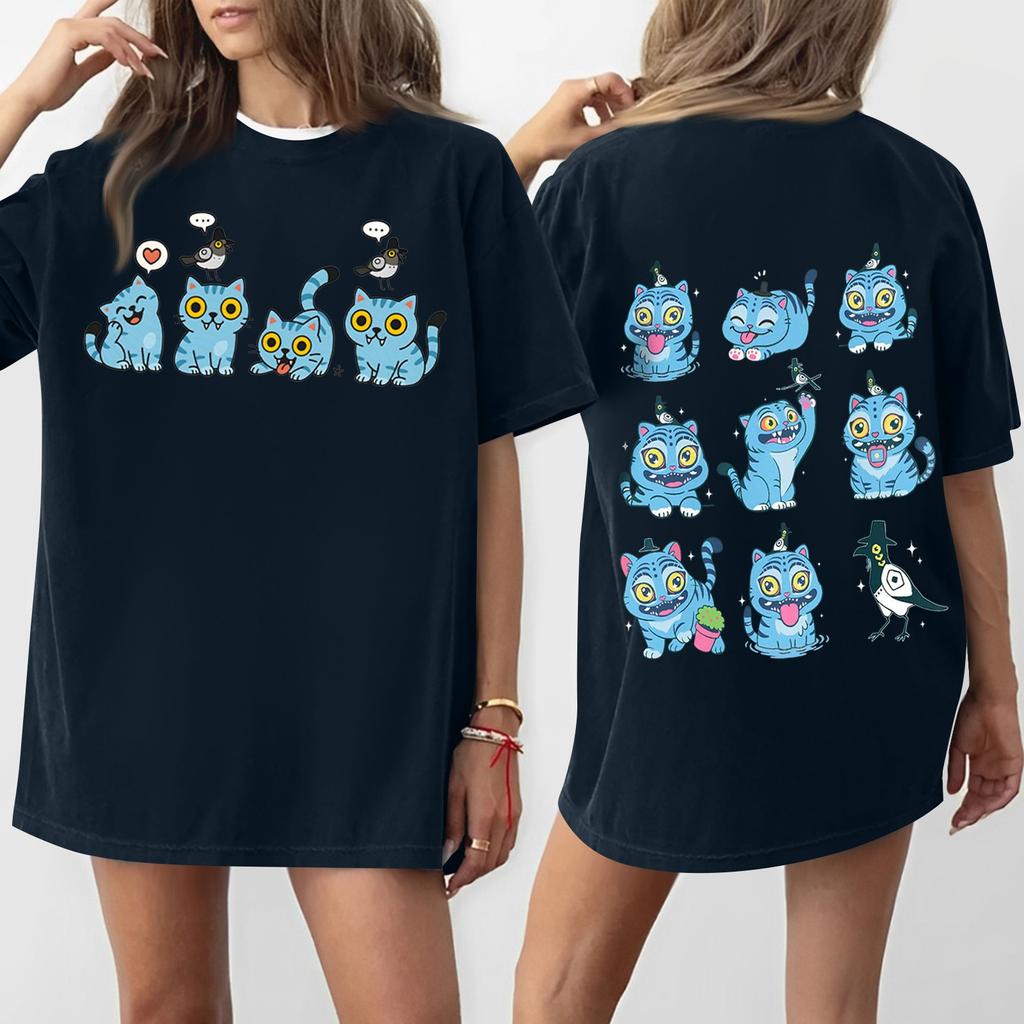 Women's Round Neck Printed Short-sleeved T-shirt Top