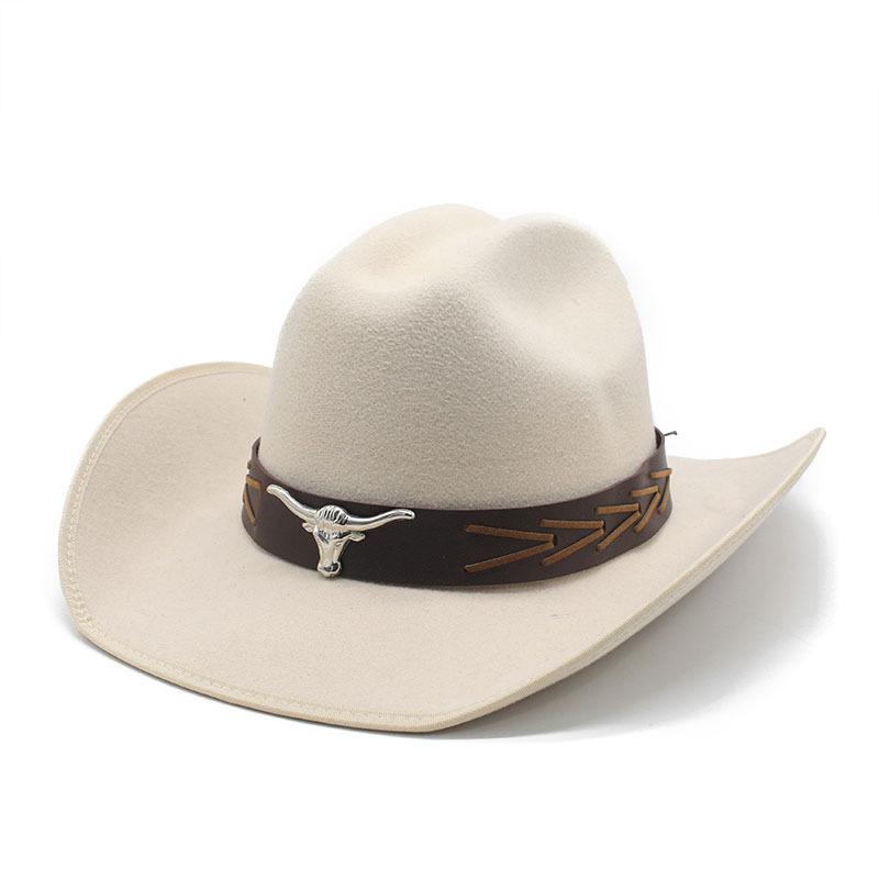Ethnic Style Retro Top Hat British Versatile Felt Hat Knight Hat Men'S Jazz Hat