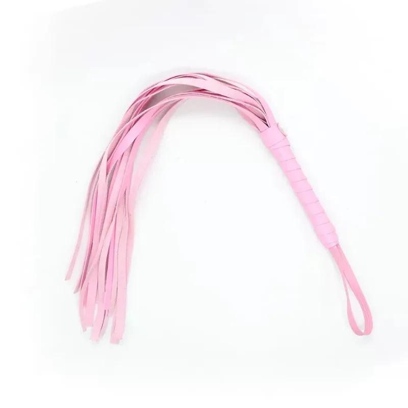 PU Leather Whip Sex Spanking BDSM Bondage Handle Whip Sex Whip Gay Fetish Horse Adult Flirting Sexy Game Adult Erotic Toy