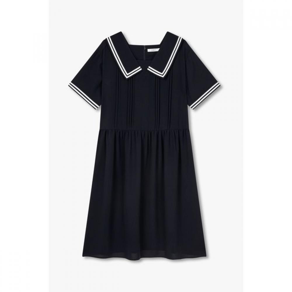 

Studio Tomboy Wide Collar Polyester Dress 9176241985 DARK NAVY/OS