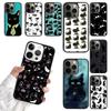 Schwarze Katze Cartoon Niedliche Handyhülle Für iPhone 17 Air 16 15 14 plus 11 12 13 Pro Max Hülle Abdeckung Schale