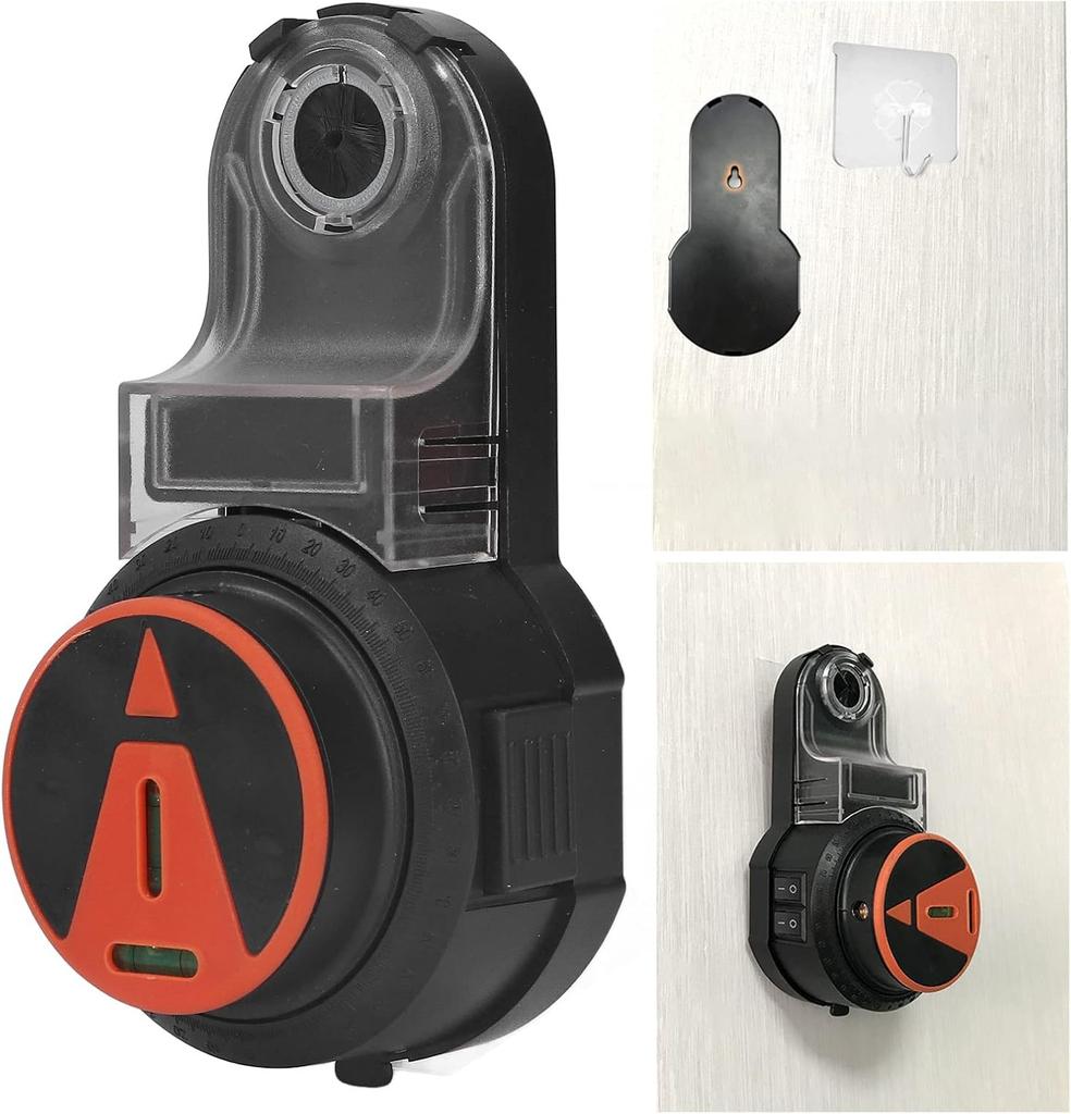 2 in 1 Drill Dust Collector & Laser Level 360° Rotatable Drilling Dust Collector Electric Self-mounting Vacuum Sucker Drilling