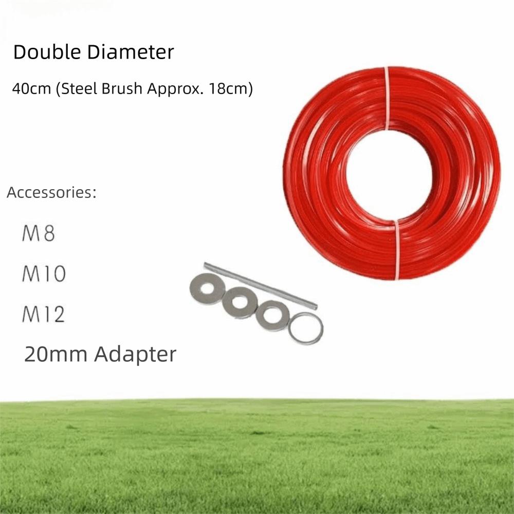 Aluminum Zinc Zinc Alloy Lawn Cutter Head 32 Square Grass Ropes Trimming Head  Gardening