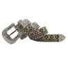 Men'S Trend Original Design Rhinestone Printed Belt Women'S Fashion Personality Pu Leather Belt