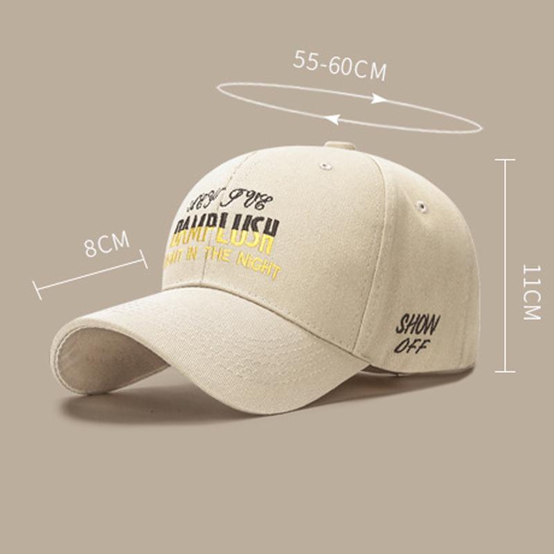Frühling Sommer Herbst Kappe Baumwolle Brief Stickerei Baseball Kappe für Männer Frauen Paar Sonnenblende Hüte Fischerhut Schirmmütze