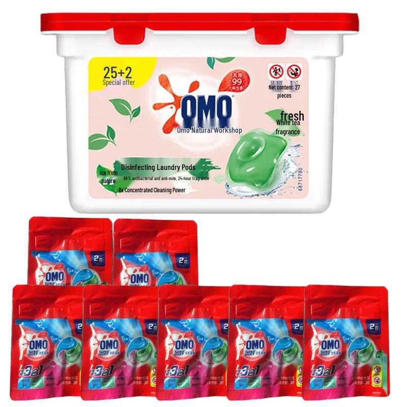 OMO Natural Workshop White Tea Laundry Pods