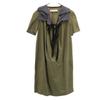Made In Italy Short Sleeve One Piece 42 Khaki Women Used