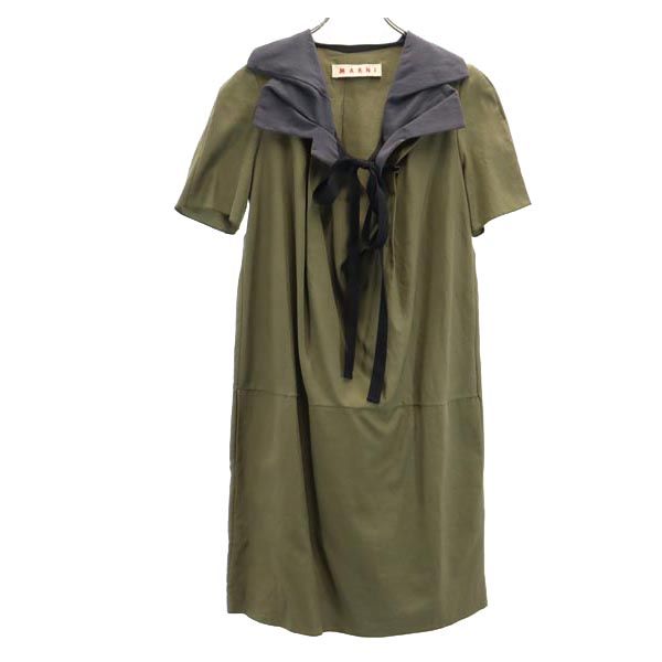 

MARNI made in Italy Short sleeve one piece 42 khaki Women Used