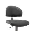 Vidaxl Bar Stool, Grey, Faux Leather