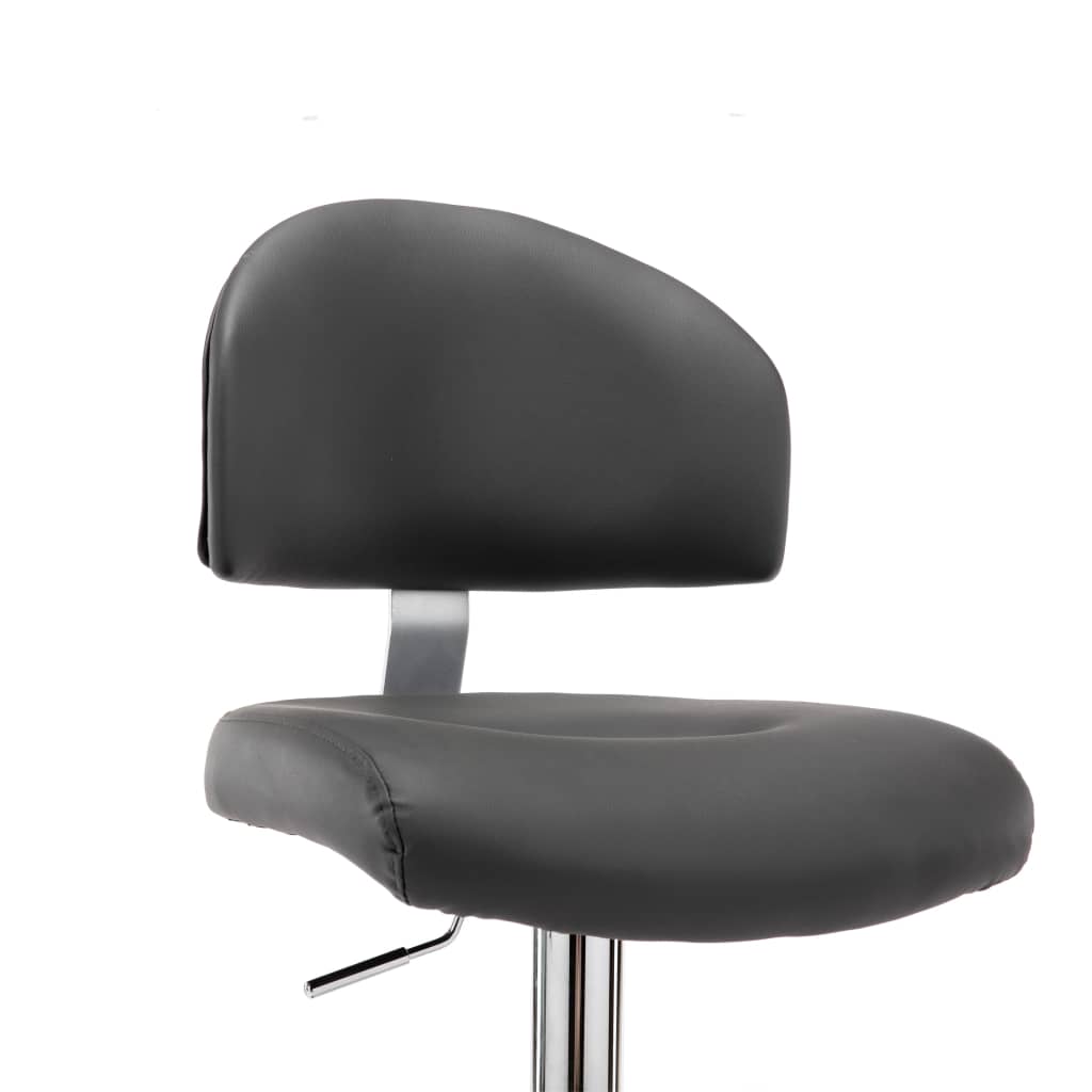 Vidaxl Bar Stool, Grey, Faux Leather