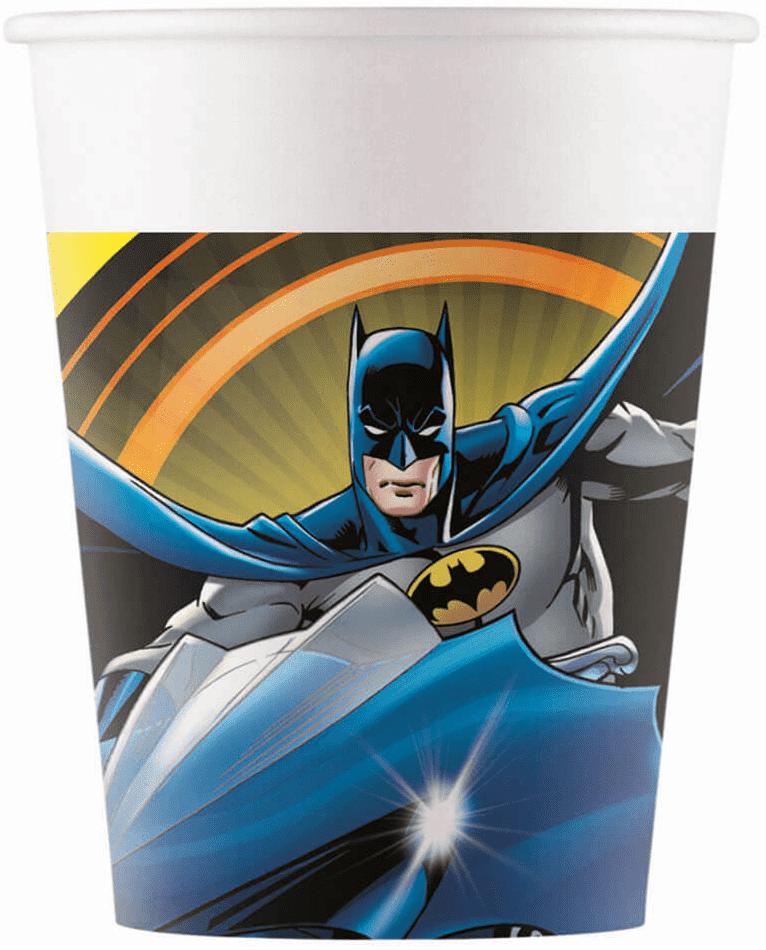 Kubeczki Papierowe Batman Urodziny 200Ml 8Szt.