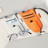 Magnetic Sunglasses Holder Car Sun Visor Eyeglasses Clip Multi-Functional PU Ticket Card Clip Vehicle Accessory