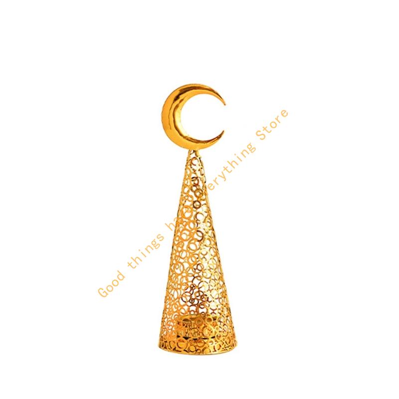 Golden Metal Cutout Pine Tree Incenses Burners Arabic Frankincense Bakhoors Censers for Home Office Meditations Decors 55KF
