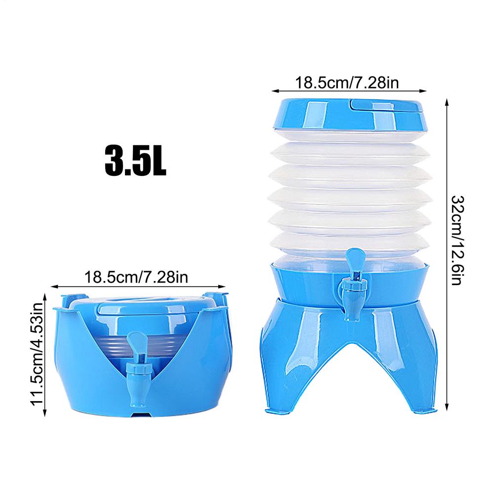 

Outdoor Collapsibles Bucket With Spigot And Holder Survival Water Storage Portable Water Carrier Container For Hiking Travel