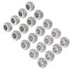 20pcs Stylish Beard Hair Beads Retro Hair Tube Beads DIY Jewelry Bracelet Beads for Women Men