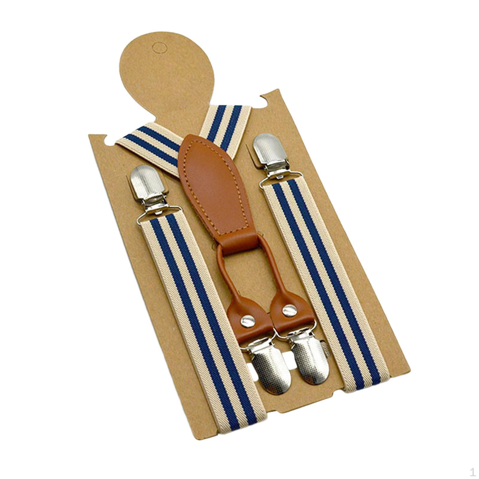 Детские подтяжки, регулируемые подтяжки Y-образной формы, 3 зажима, сверхпрочные эластичные ремни, подтяжки для смокинга, брюки