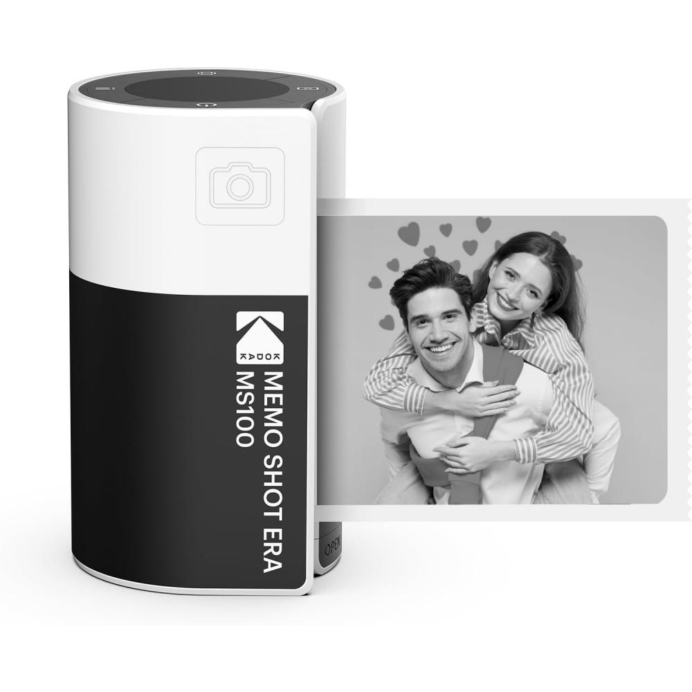 Kodak Игрушечная мгновенная цифровая камера  Принтер этикеток  Белый  Камера + 1 рулон  Memo Sh