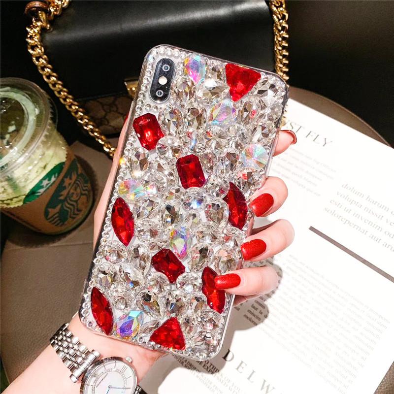 

Luxury Full Diamond Set Diamond For Iphone17Promax Phone Case 11 Fashion 16Pluss Soft Case 15 Tide X iPhone6/6S