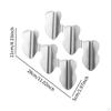 2x Smooth Edge Taco Holders Holder Stainless Steel Racks Creative Finger Slot for