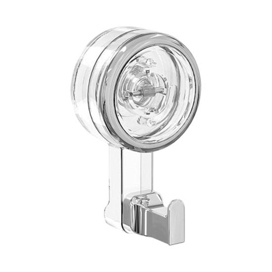 Rotating Suction Cup Hooks with Vacuum Lock Heavy-Duty Waterproof Hooks Reusable Space-Saving Organizer for Bathroom Kitchen