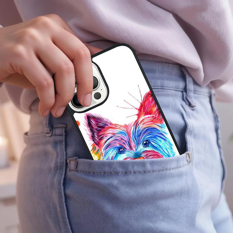 Yorkshire Terrier Dog Phone Case For iPhone 17 Air 15 16e 14 13 Pro Max Coque 12 11 Pro Max PLUS cover